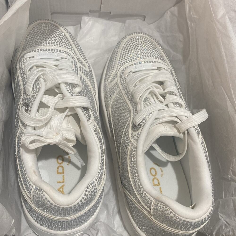 ALDO white Retroact Sneakers - Picture 6 of 11